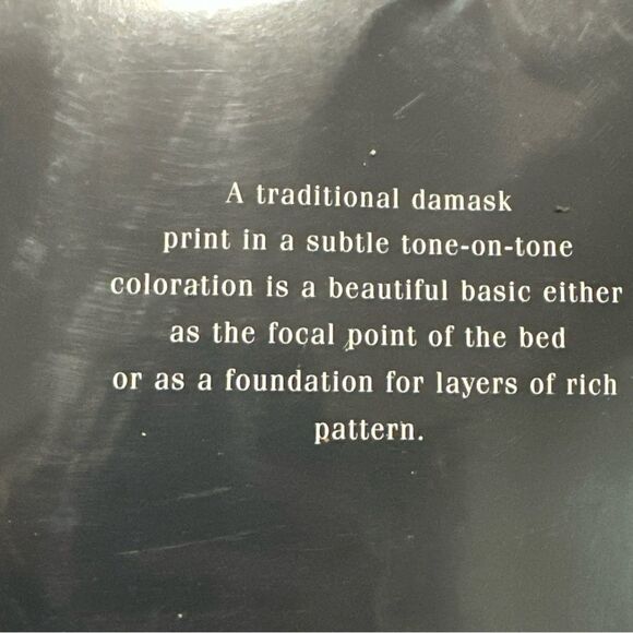 Ralph Lauren Light Blue Flat Sheet twin size damask NIP - Picture 6 of 8